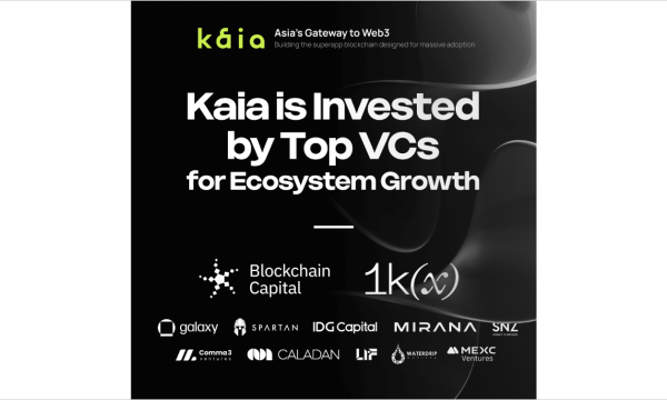Kaia、1kxおよびBlockchain Capitalなど著名VCから資金調達を実施、アジア市場におけるWeb3普及に向け加速