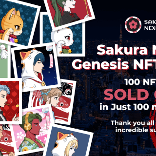 "Sakura Nexus" GENESIS NFT Round 1 sold out in 100 minutes, and Round 2 sales, including collaborations, will start on December 23.