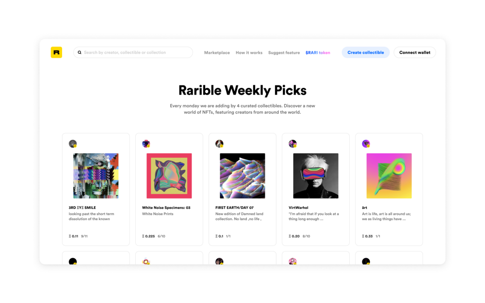 What is Rarible, a marketplace for NFTs? Learn how to publish your own NFTs.