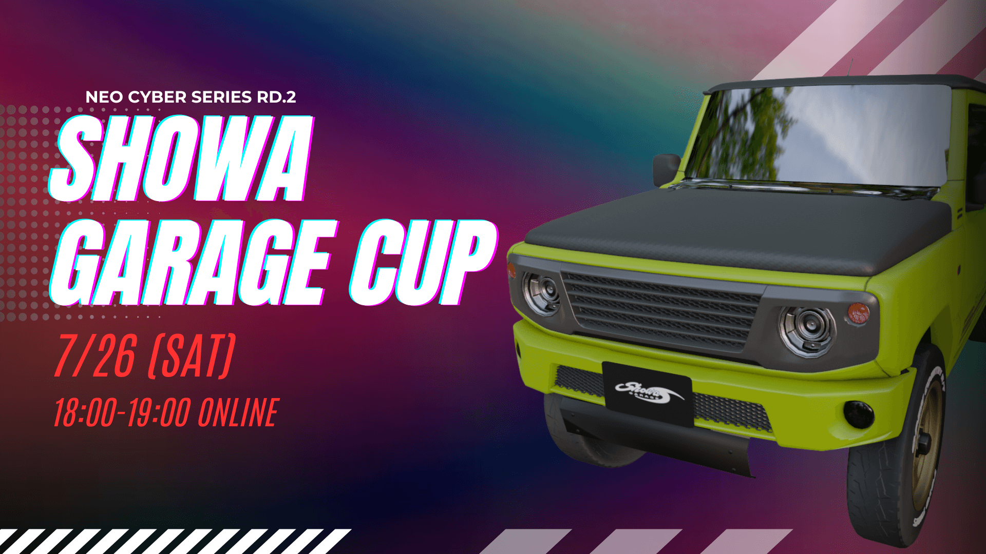 The new development of motorsports × NFT "NEO CYBER SERIES MetaMe CUP 2025 Rd.2" has been decided.